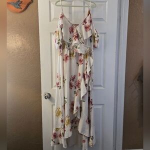 Floral Ruffle Maxi Dress